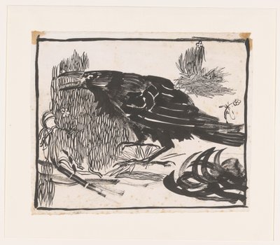 Schreiende Krähe von Jan Mankes