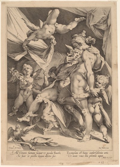 Venus und Merkur von Jan Muller, after Bartholomaeus Spranger