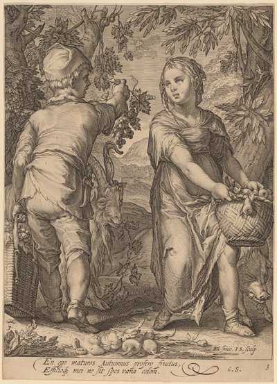 Herbst von Jan Pietersz Saenredam after Hendrik Goltzius