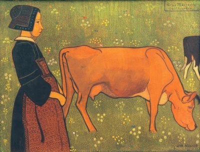 Marianne und ihre Kuh von Jan Verkade