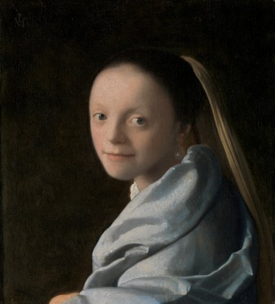 Studie einer jungen Frau von Jan Vermeer van Delft