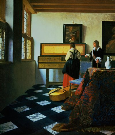 Dame am Virginal, ca. 1652-1675 von Jan Vermeer van Delft