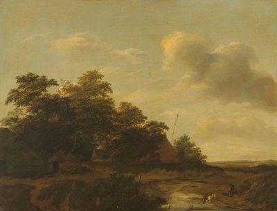 Landschaft mit einem Bauernhof von Jan Vermeer van Haarlem (I)