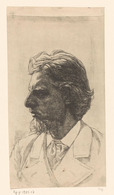 Porträt von Jacques Perk von Jan Veth