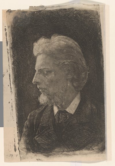 Porträt von Jacques Perk von Jan Veth