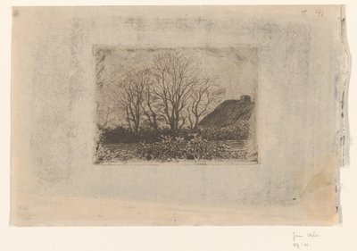 Wiese mit Bäumen, Ewijkshoeve von Jan Veth