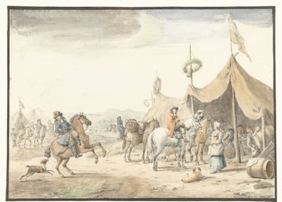 Militärlager mit Reitern von Jan Vincentsz. van der Vinne