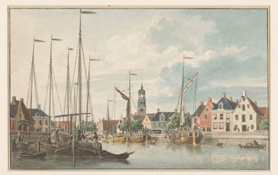 Ansicht von De Lemmer von Jan Weissenbruch