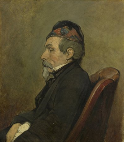 Porträt von Johan-Hendrick-Louis Meyer, Marinemaler von Jan Weissenbruch