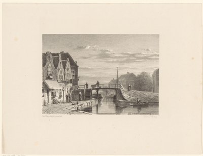 Stadtansicht mit Kanal von Jan Weissenbruch