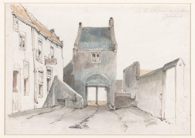 Steigerpoort in Leerdam, Wasserpoort in Leerdam von Jan Weissenbruch