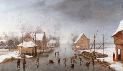 Eine Winterflusslandschaft von Jan Wildens