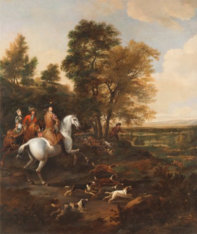 Hasenjagd von Jan Wyck