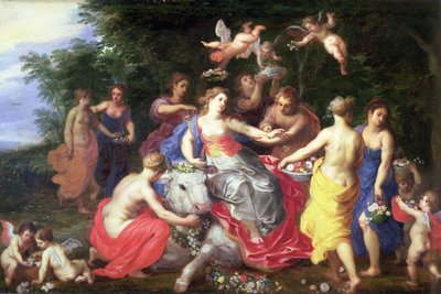 Europa und der Stier von Jan and Balen Brueghel