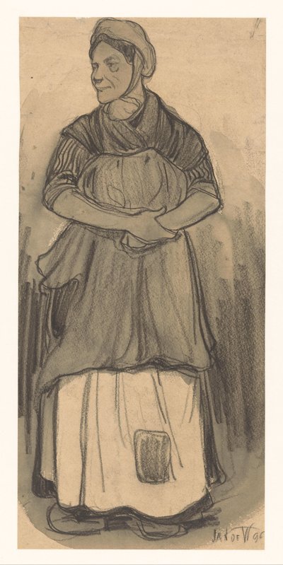 Frau von Jan de Waardt (signed by artist)