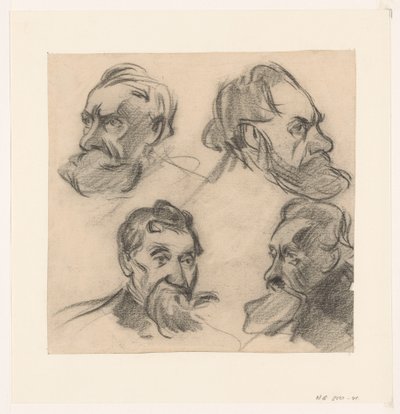 Männerköpfe von Jan de Waardt