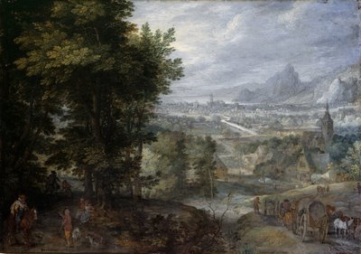 Eine bewaldete Landschaft von Jan the Elder Brueghel