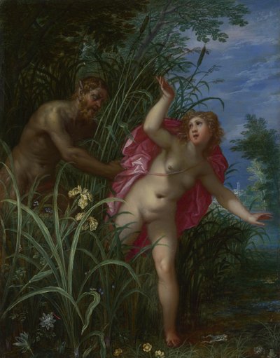 Pan verfolgt Syrinx, nach 1615 von Jan the Elder Brueghel