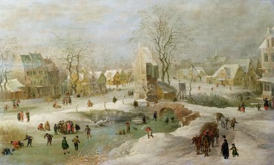 Winterlandschaft in Holland von Jan the Elder Brueghel