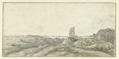 Ansicht von Egmond aan Zee von Jan van Goyen (possibly)