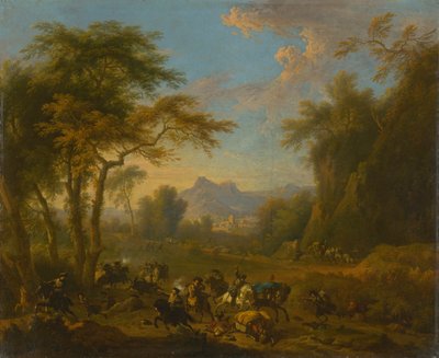 Überfall, ca. 1717 von Jan van Huchtenburgh
