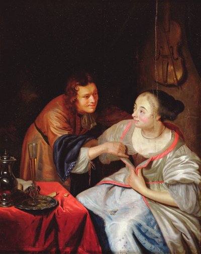 Galante Szene von Jan van Mieris