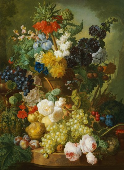 Stillleben mit Blumen und Früchten von Jan van Os