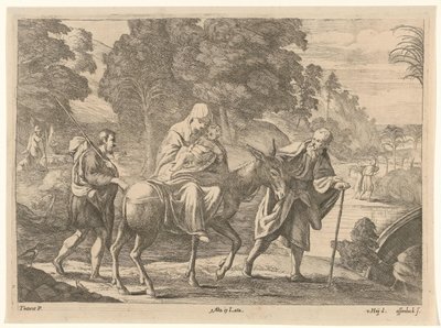 Flucht nach Ägypten von Jan van Ossenbeeck