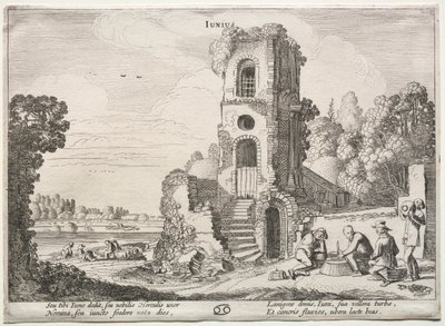 Die zwölf Monate: Juni von Jan van de Velde II