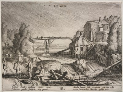 Die zwölf Monate: Oktober von Jan van de Velde II
