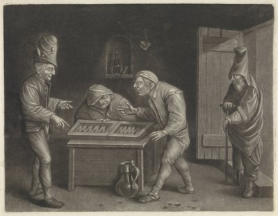 Triktrakspieler von Jan van der Bruggen