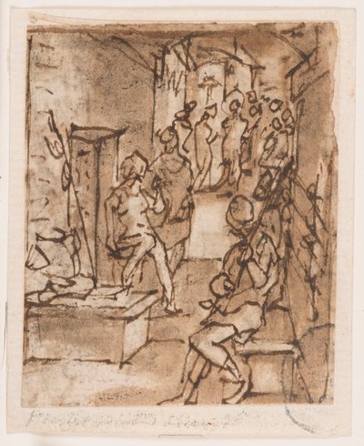 Geißelung (?) von Jan van der Straet, called Stradanus
