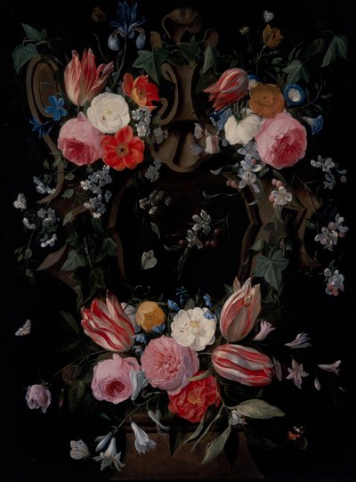 Ein Blumenkranz von Jan van the Elder Kessel