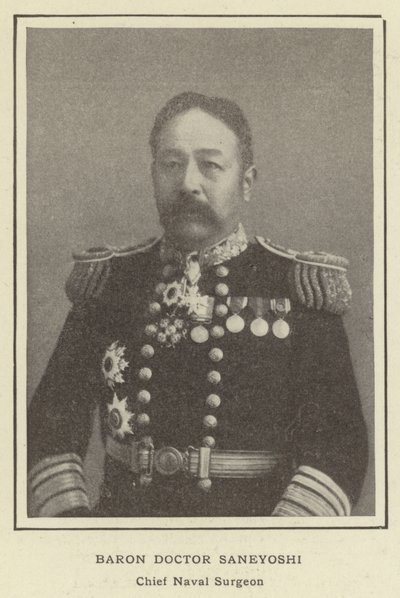 Baron Doktor Saneyoshi, Chefchirurg der Marine von Japanese Photographer