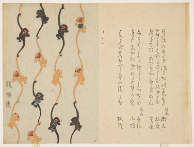 Affen, 1836 von Matsukawa Ryu_chin von Japanese School
