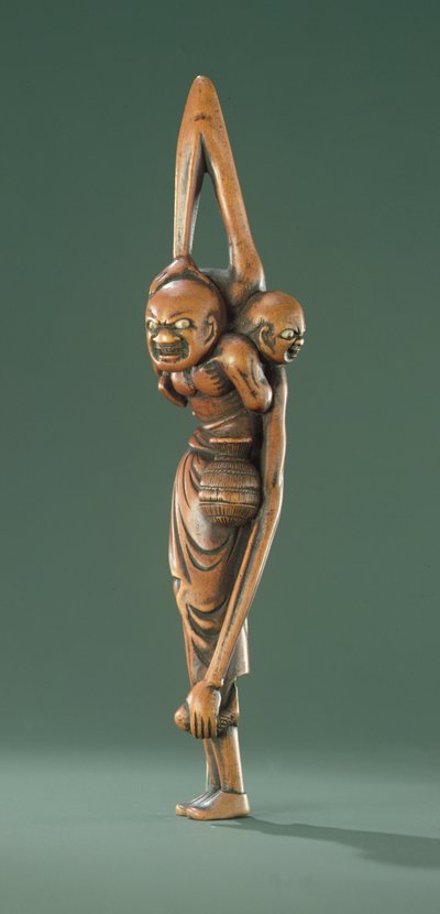 Ashinaga und Tenaga, Edo-Periode von Japanese School