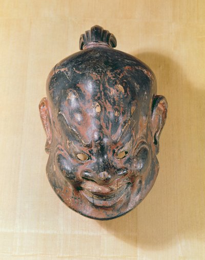 Gigaku-Maske, Nara-Periode (645-794) von Japanese School