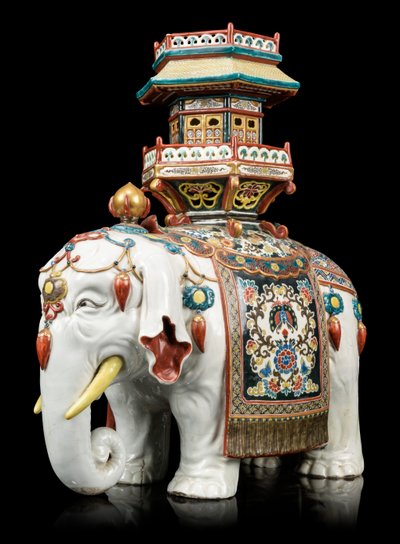 Kakiemon-Stil Elefant von Japanese School