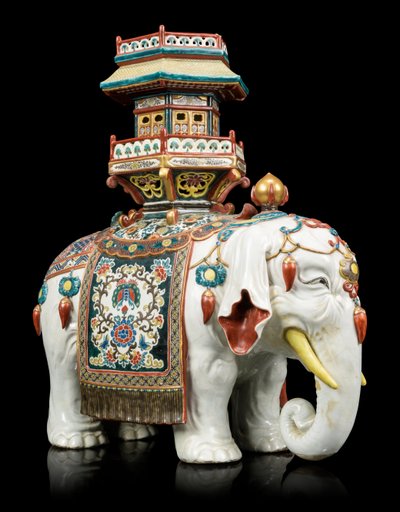 Kakiemon-Stil Elefant von Japanese School