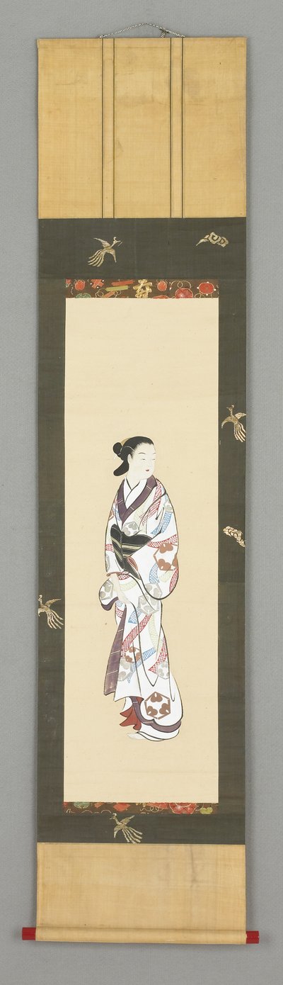 Stehende Figur einer Frau, um 1800 von Japanese School
