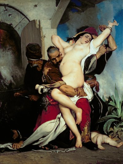 Die Entführung einer herzegowinischen Frau, 1861 von Jaroslav Cermak