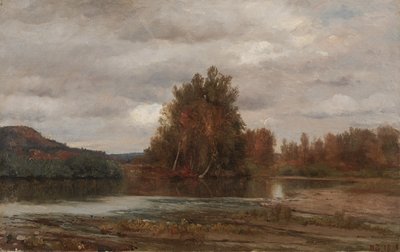 Grauer Tag am Esopus, 1882 von Jasper Francis Cropsey