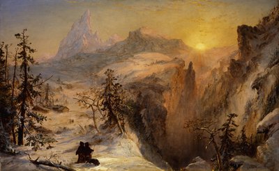 Winter in der Schweiz, 1860 von Jasper Francis Cropsey