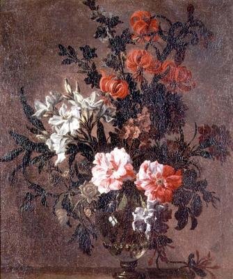 Stillleben, Lilien und andere Blumen von Jean Baptiste Monnoyer