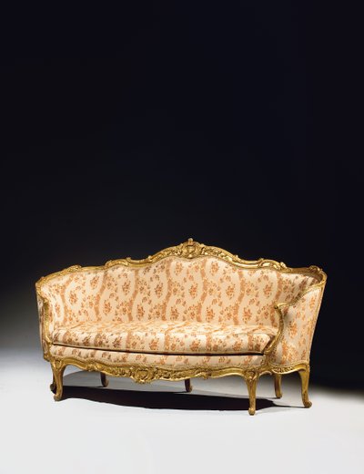 Louis XV Sofa von Jean Baptiste Tilliard