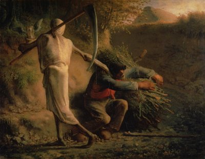 Der Tod und der Holzfäller von Jean Francois Millet