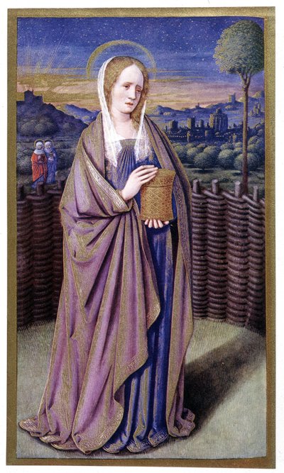 Heilige Magdalena nach Jean Bourdichon von Jean (after) Bourdichon