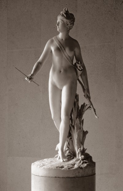 Diana die Jägerin, 1780 (Marmor) von Jean Antoine Houdon