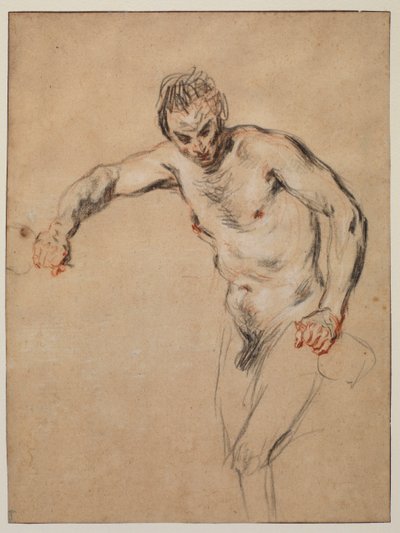 Satyr, der Wein einschenkt, 1717 von Jean Antoine Watteau