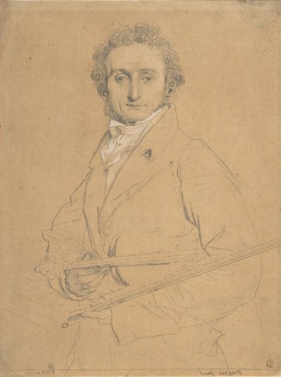 Niccolò Paganini, 1784-1840, ca. 1830 von Jean Auguste Dominique Ingres